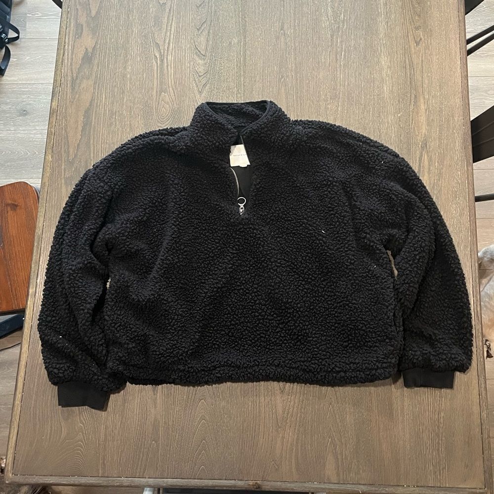 Thread and Supply Blace Fleece Sherpa Cropped Jacket Size XXL
